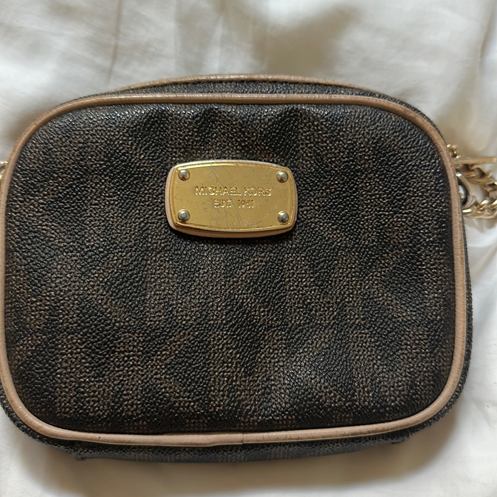 Michael Michael Kors mini leather crossbody bag purse